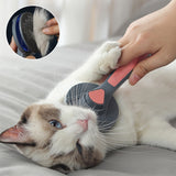 Cat Comb Brush Pet Hair Removes Comb For Cat Dog Pet Grooming Hair Cleaner Cleaning Pet Dog Cat Supplies Self Cleaning Cat Brush - Outdoor Man Rec