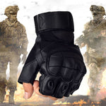 Tactical Hard Knuckle Half finger Gloves - Outdoor Man Rec