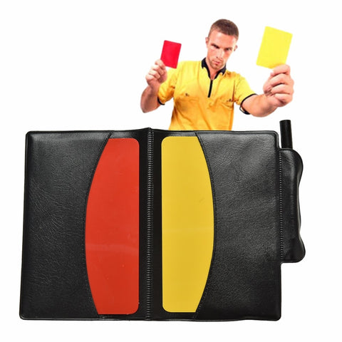 Soccer Referee Red Yellow Cards Notebook - Outdoor Man Rec