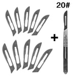 10 pc 20#--23# Carbon Steel Surgical Scalpel Blades - Outdoor Man Rec