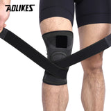 AOLIKES 1PCS 2019 Knee Support Professional Protective Sports Knee Pad Breathable Bandage Knee Brace Basketball Tennis Cycling - Outdoor Man Rec
